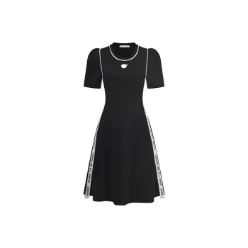 RARE Short Sleeved Dresses Women's Black