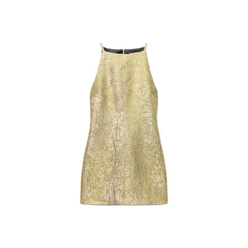 ZARA Slip Dresses Women's Yellow-0