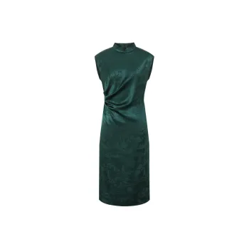 BBLLUUEE Short Sleeved Dress Women's Turquoise