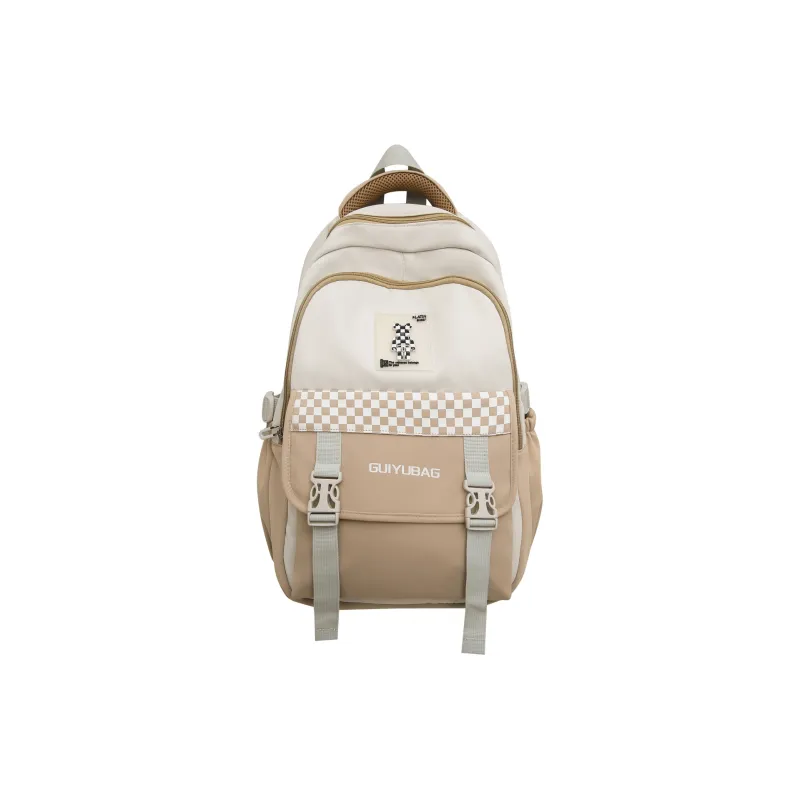 H YXIANG Nylon Backpack Unisex Multicolor-2