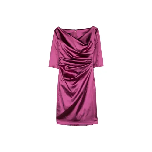 Talbot Runhof Komoe3 Satin Midi Dress