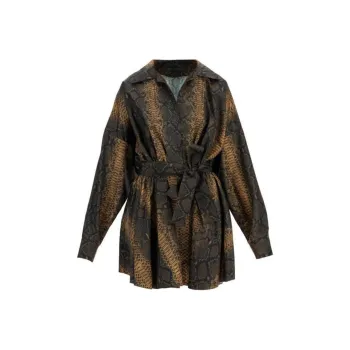 NORMA KAMALI Long Sleeved Dress Women's Brown