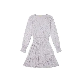 MICHAEL KORS SS22 Long Sleeved Dress Women's Purple