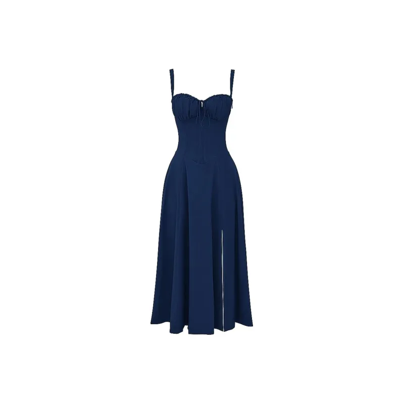 HOUSE OF CB Slip Dress Women's French Marine Blue-0