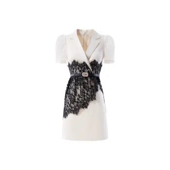 AUI Short Sleeved Dress Women's Apricot