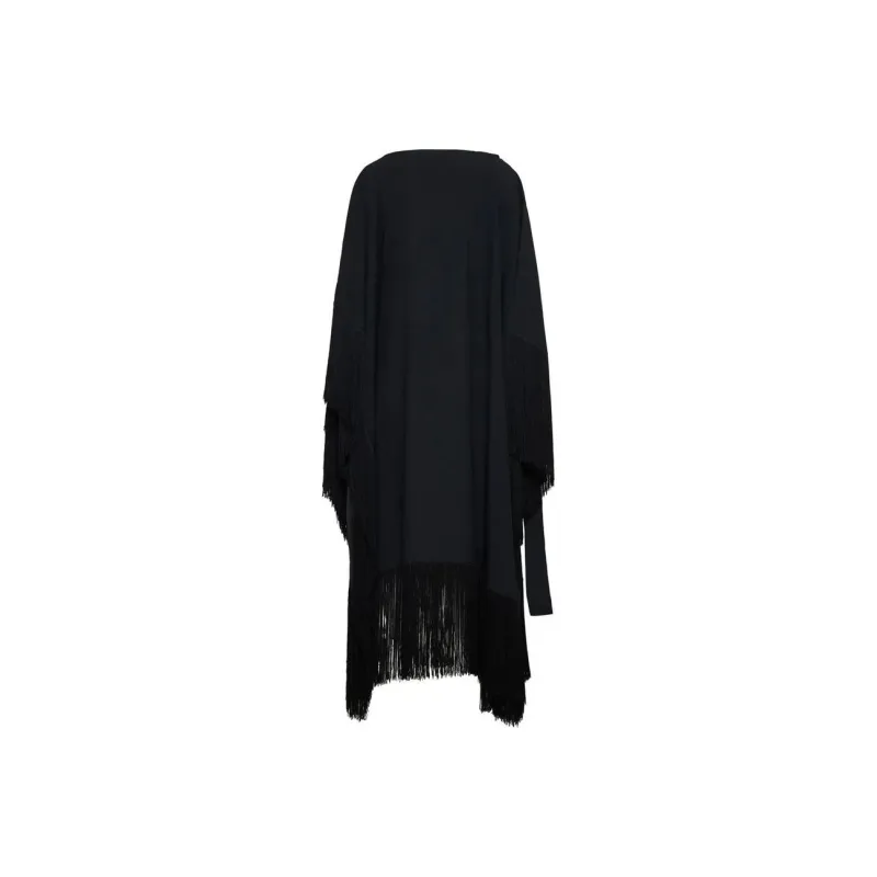 TALLER MARMO Fringed One shoulder Midi Dress-0