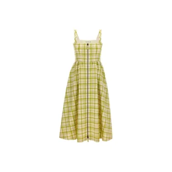 DIOR Sleeveless Dress Women's Yellow