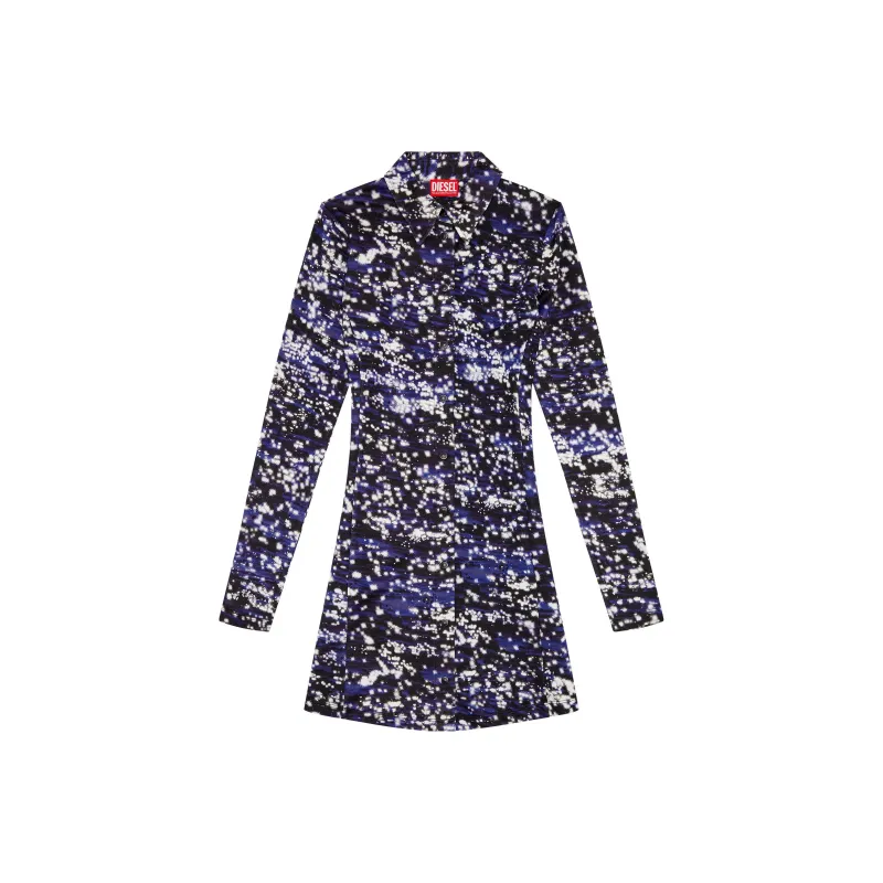 DIESEL Long Sleeved Dresses Women's Blue-0