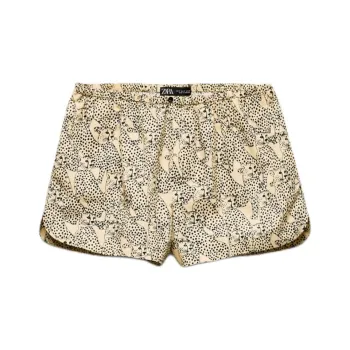 ZARA Casual Shorts Women's Beige Brown