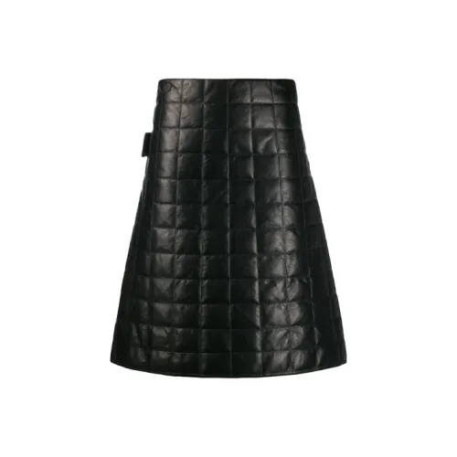 Bottega Veneta Casual Long Skirts Women's Black