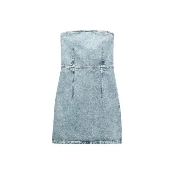 ZARA Sleeveless Dress Women's Blue