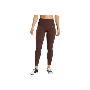 GYMSHARK ADAPT MARL Leggings Women's Cherry Brown