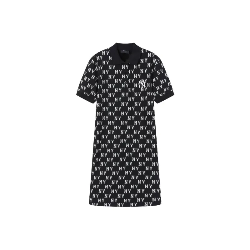 MLB Short Sleeved Dress Women's Black-0