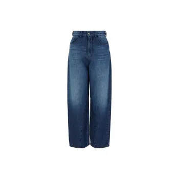 EMPORIO ARMANI Wide leg Cropped Denim Culottes