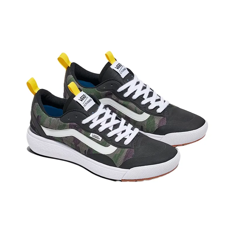 Vans Customs Anti Slip Wear Resistant Low Top Casual Shoes Unisex Black Green-1