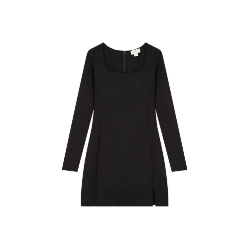 CALVIN KLEIN Long Sleeved Dresses Women's Black