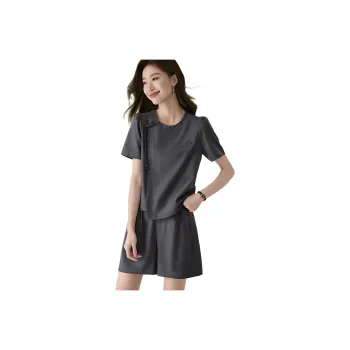Mo Han Yi Mei SS24 Casual Suit Women's Medium Gray