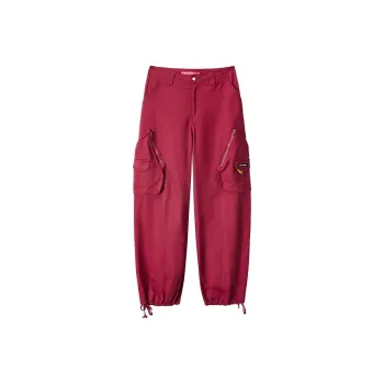 BETTERSAY Cargo Pants Women's Burgundy
