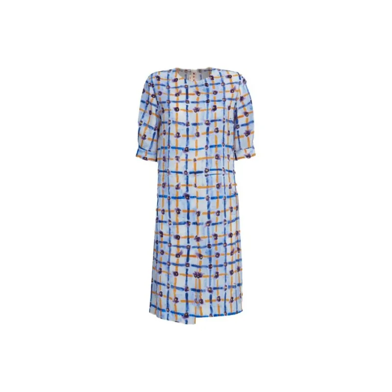 MARNI Floral print Asymmetric Midi Dress-0