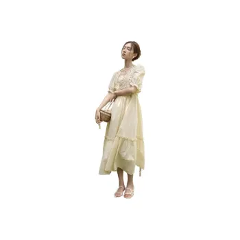 MISHOW Short Sleeved Dresses Women's Tales Light Apricot