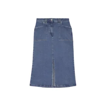 Paul Smith FW24 Denim Long Skirts Women's Medium Wash Color