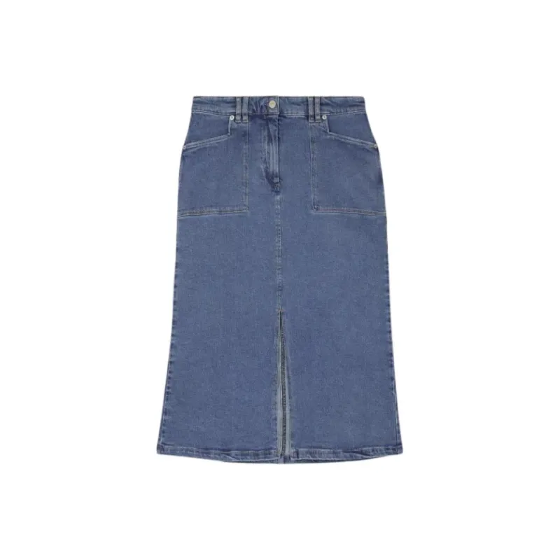 Paul Smith FW24 Denim Long Skirts Women's Medium Wash Color-0