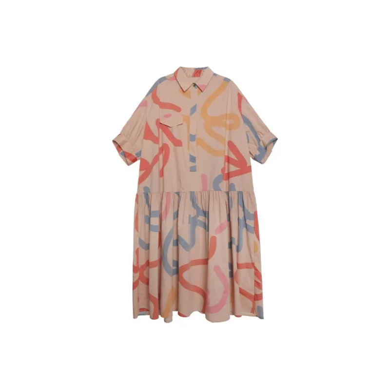 Half Circle Ss2024 Short-Sleeved Dresses Women's-0