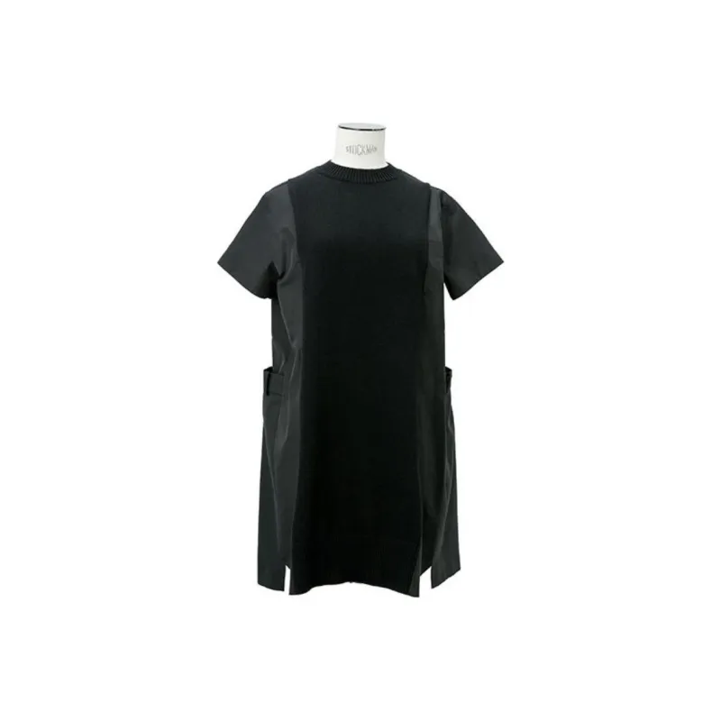 Sacai Panelled Mini Dress-0