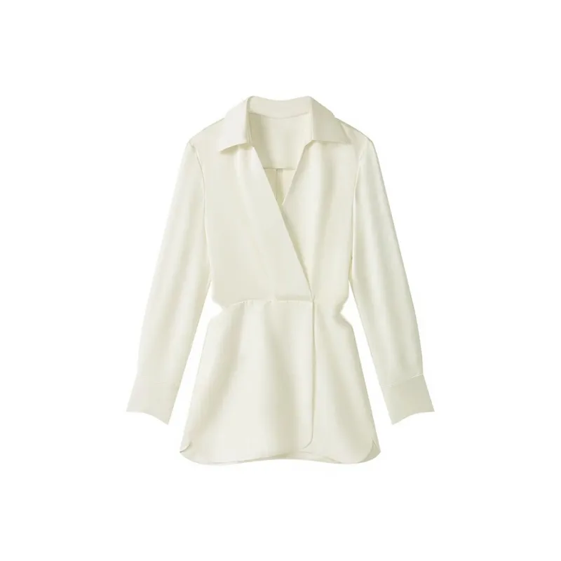 Yvetteclassic Long Sleeved Dresses Women's White-0