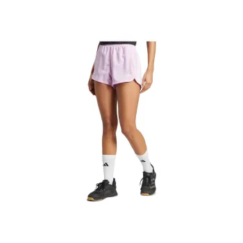 Adidas Free Shipping With AdiClub Pacer Training 3 Stripes Woven High Rise Shorts