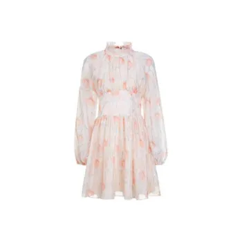 AIVEI Long Sleeved Dresses Women's Light Neroli