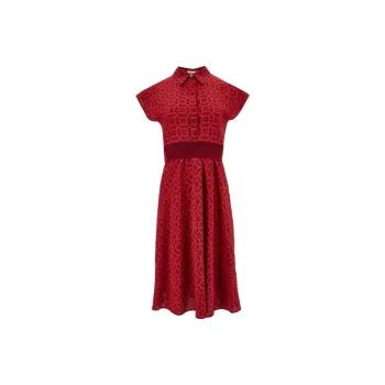 Ferragamo Short-Sleeved Dresses Women's Red