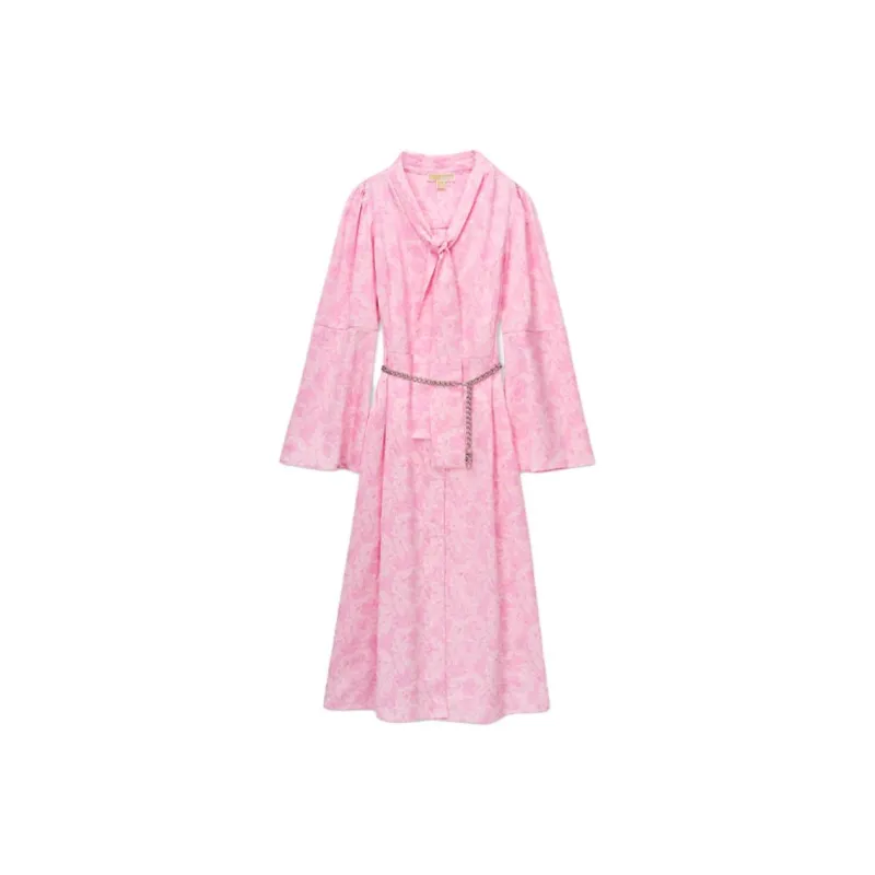 MICHAEL KORS SS24 Long Sleeved Dress Women's Pink-0