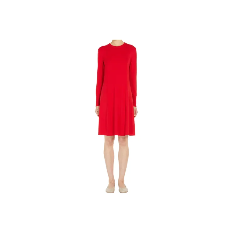 WEEKEND MaxMara Long-Sleeved Dresses Women's Red-0