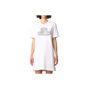 LOVE MOSCHINO Short Sleeved Dresses Women's White