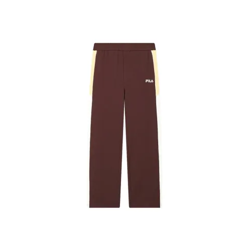 FILA Knitted Sports Pants Women's Brewed Red