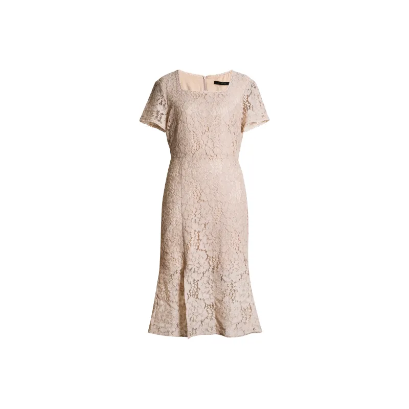 ROEYSHOUSE Short Sleeved Dress Women's Dusty Pink-0