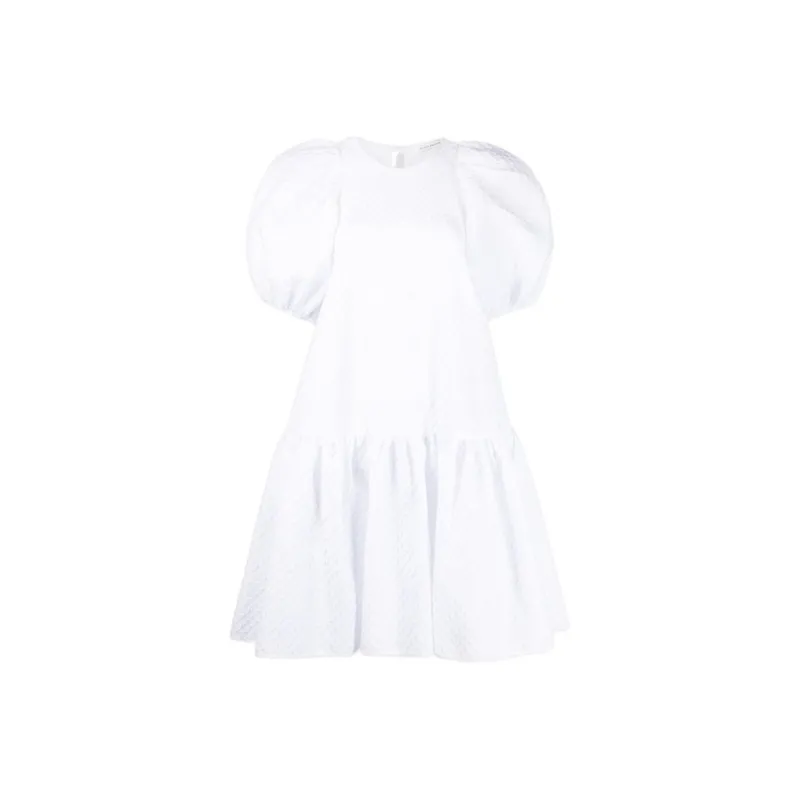 CECILIE BAHNSEN Voluminous Puff Sleeve Mini Dress-0
