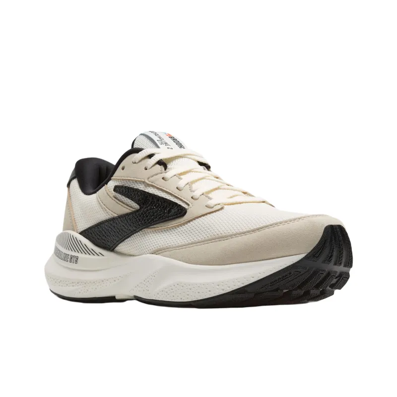 Brooks Adrenaline GTS 24 Shock Absorbers With Slip Resistant Features Low Top Running Shoes Men's Coconut Color-2