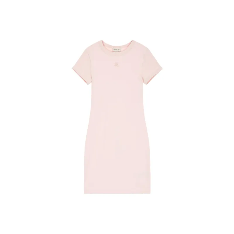 CALVIN KLEIN Short-Sleeved Dresses Women's Light Pink-0
