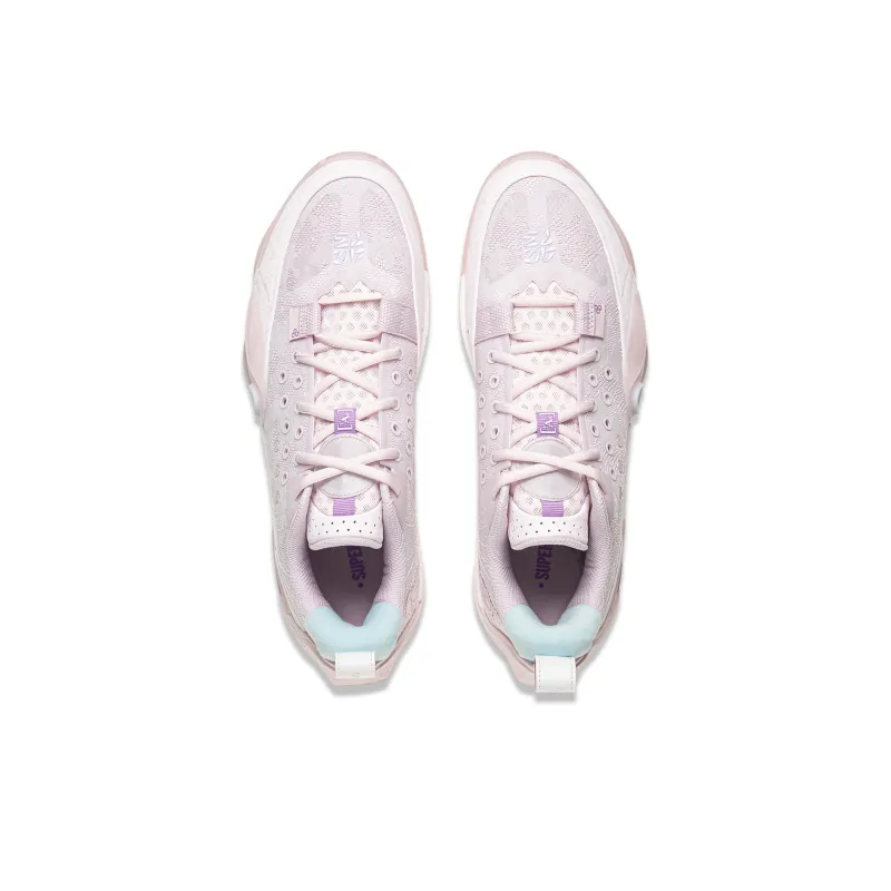 LiNing Full City 13 Cushioning, Slip Resistant, And Breathable Low Top Basketball Shoes Men's Plain Purple Pink-3