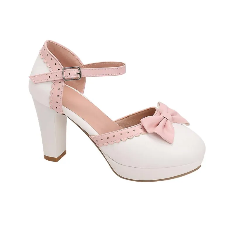TADSW Chunky Heel High Heels Women's-4
