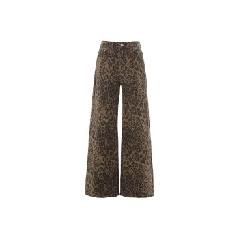 POLAR BEAR Jeans Women's Leopard Print