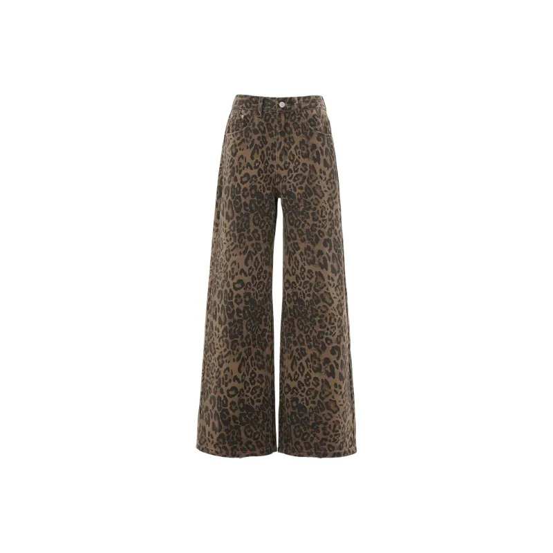 POLAR BEAR Jeans Women's Leopard Print-0