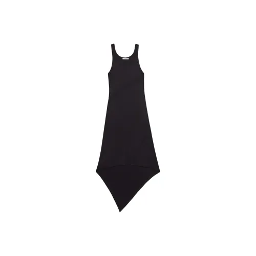 Helmut Lang Asymmetric hem Midi Dress