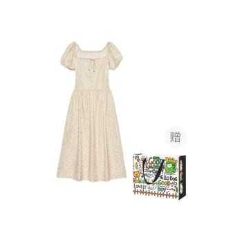 OURUOKE Short Sleeved Dress Women's