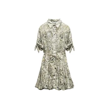 ZARA Short-Sleeved Dresses Women's Brown