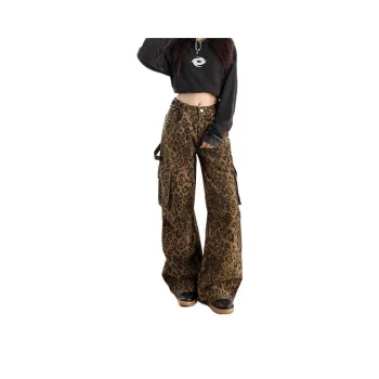 Concubine Zhu Jeans Women's Leopard Print