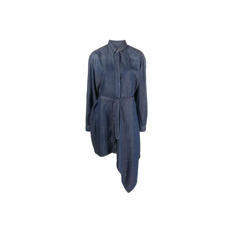 DIESEL Long-Sleeved Dresses Women's Blue-0