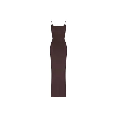 SKIMS SOFT LOUNGE LONG SLIP DRESS Slip Dresses Women's Phoenix/Pheonix Color